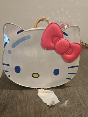 NWT Hello Kitty Face Hot Air Balloon Backpack with Pink Bow, Hello Kitty Charm